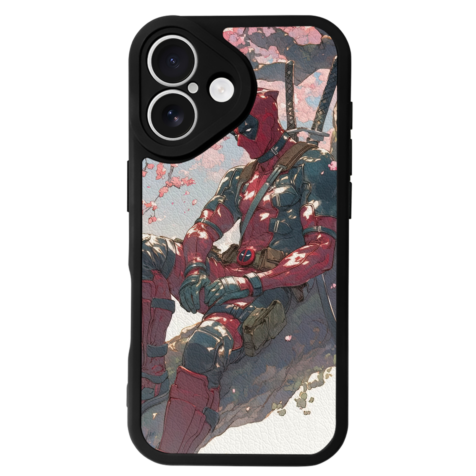 （画像用） Deadpool デッドプール 【iPhone 16シリーズ対応】シリコンスマホケース（レザー調） 材質：シリコン